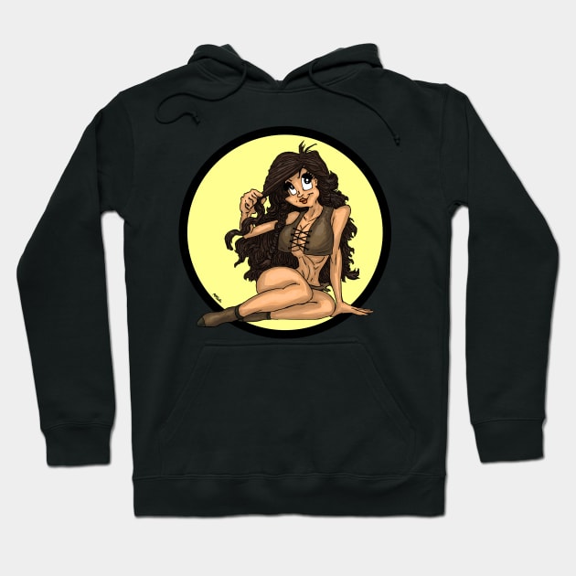 Pin-Up Girl Hoodie by kevinmayle